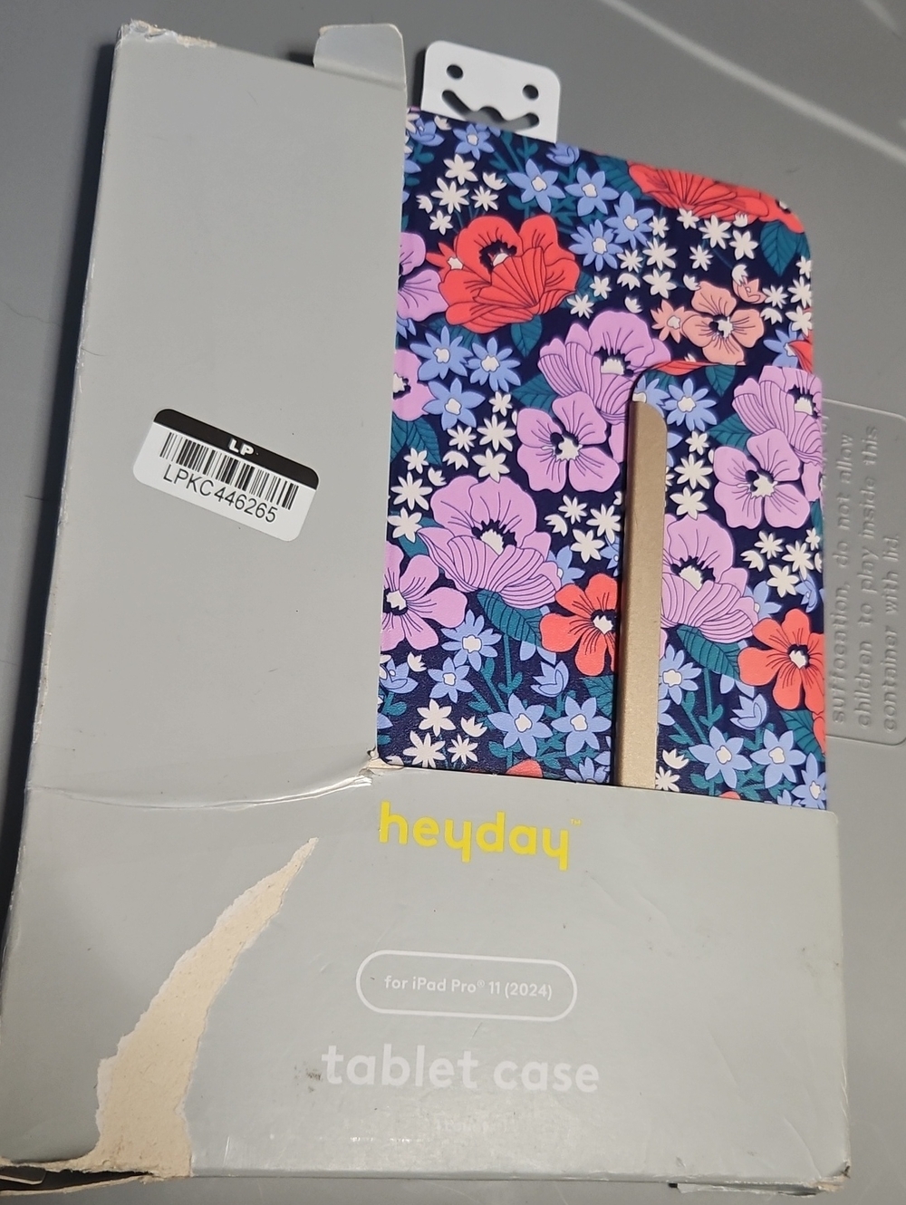 HEYDAY IPAD PRO 11 (2024) TABLET CASE: BLUE/FLORAL: NEW IN PACKAGE